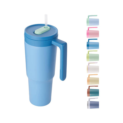 40oz Triple-Insulated Stainless Steel Tumbler with Straw & Infuser