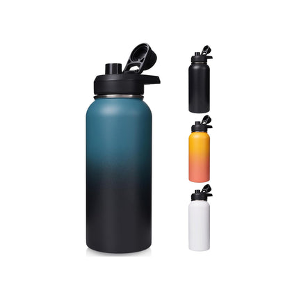 24oz Stainless Steel Insulated Water Bottle Wide Mouth with Handle