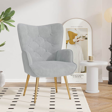Mid Century Modern Velvet Accent Chair