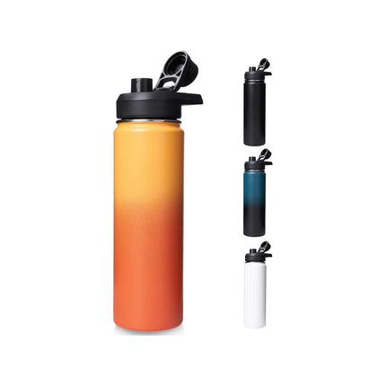 24oz Stainless Steel Insulated Water Bottle Wide Mouth with Handle