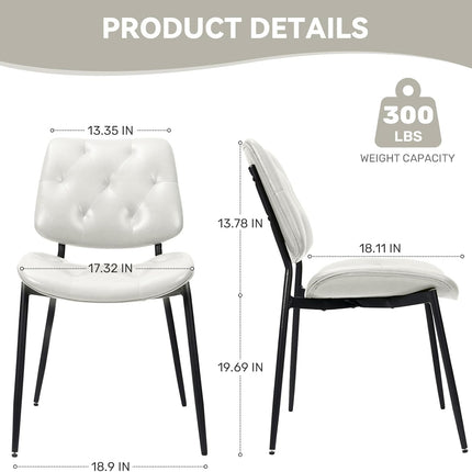 Mid-Century Modern Dining Chairs Set of 2
