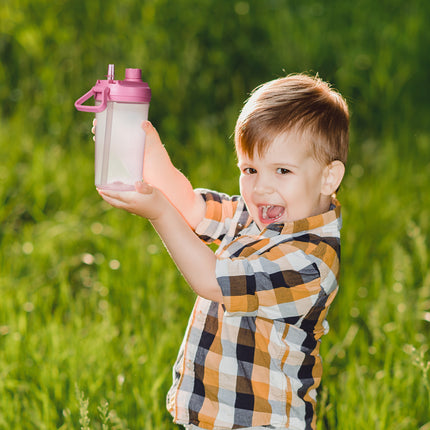 12oz BPA-Free Kids Water Bottle Leak-Proof with Straw & Handle