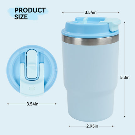 16oz Stainless Steel Vacuum Coffee Tumbler Leak-Proof with Lid
