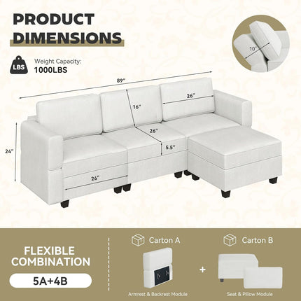 37" Armchair with Pillows