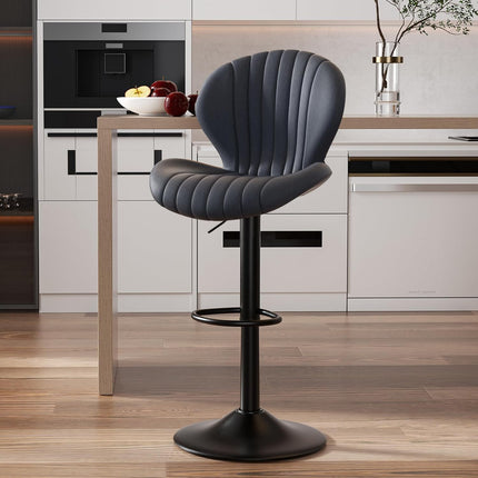 Swivel Bar Stools – High Back, Quick Assembly Set of 2