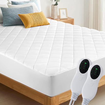 Full-Size Heated Mattress Pad 10 Heat Settings Auto Shut-Off