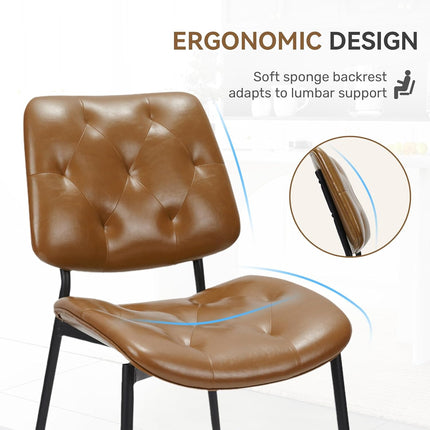 Mid-Century Modern Dining Chairs Set of 2