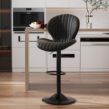 Swivel Bar Stools – High Back, Quick Assembly Set of 2