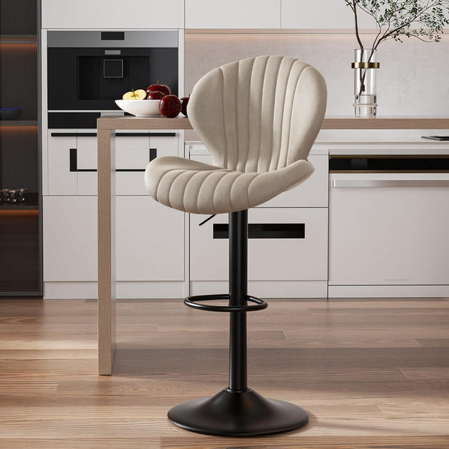 Swivel Bar Stools – High Back, Quick Assembly Set of 2