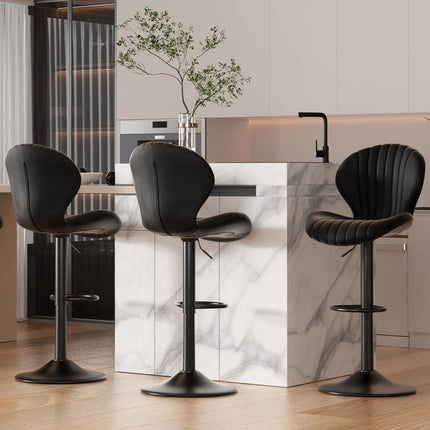 Swivel Bar Stools – High Back, Quick Assembly Set of 2