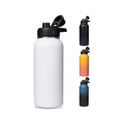 24oz Stainless Steel Insulated Water Bottle Wide Mouth with Handle