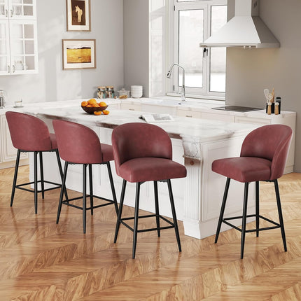 Counter Height Swivel Bar Stools Set of 4
