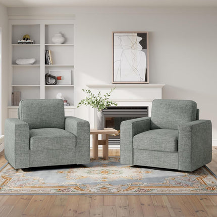 360° Swivel Accent Chair – Mid-Century 36” Wide FSC-Certified