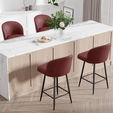 Counter Height Swivel Bar Stools Set of 4