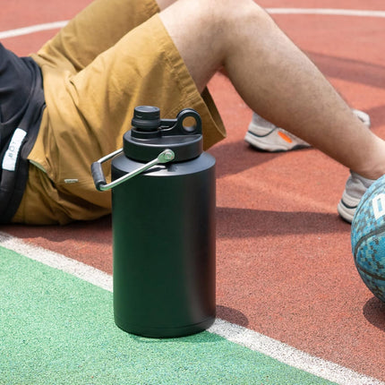 128oz Stainless Steel Insulated Gallon Water Bottle Leak-Proof Sweat-Free