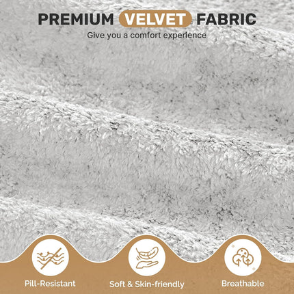 78” Velvet Sofa Bed 2-in-1 Memory Foam No Assembly