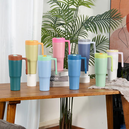 40oz Triple-Insulated Stainless Steel Tumbler with Straw & Infuser