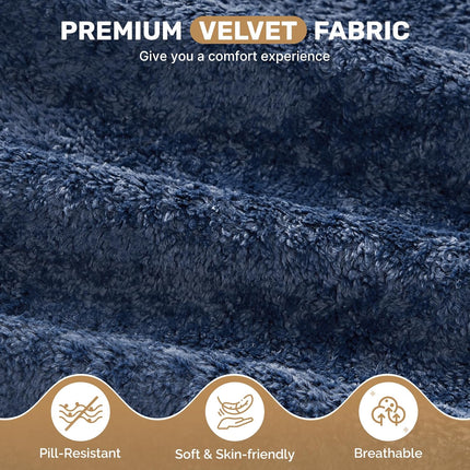 78” Velvet Sofa Bed 2-in-1 Memory Foam No Assembly