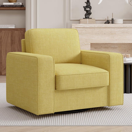 360° Swivel Accent Chair – Mid-Century 36” Wide FSC-Certified