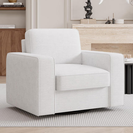 360° Swivel Accent Chair – Mid-Century 36” Wide FSC-Certified