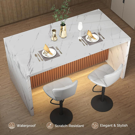 63" Large Modern Rectangle Dining Table for 4-6 People