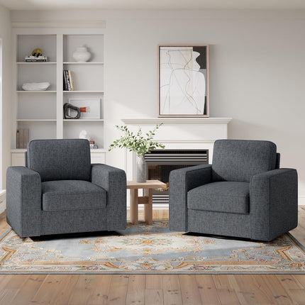 360° Swivel Accent Chair – Mid-Century 36” Wide FSC-Certified