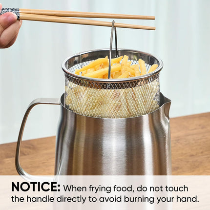 68oz 304 Stainless Steel Oil Container Cooking Oil Filter Pot