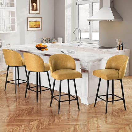 Counter Height Swivel Bar Stools Set of 4