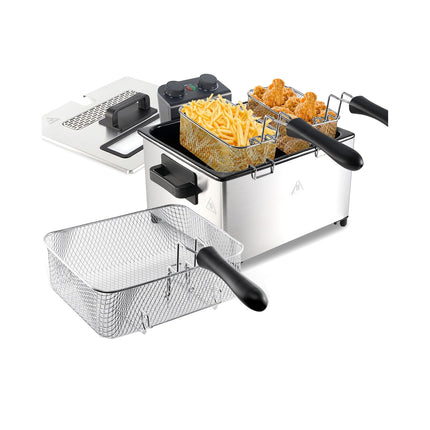 5L Deep Fryer with Basket Time & Temperature Control