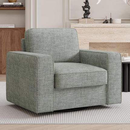 360° Swivel Accent Chair – Mid-Century 36” Wide FSC-Certified