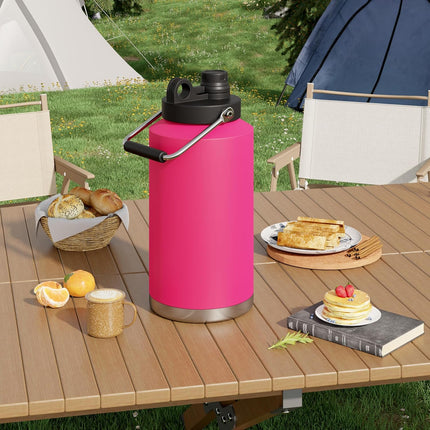 128oz Stainless Steel Insulated Gallon Water Bottle Leak-Proof Sweat-Free