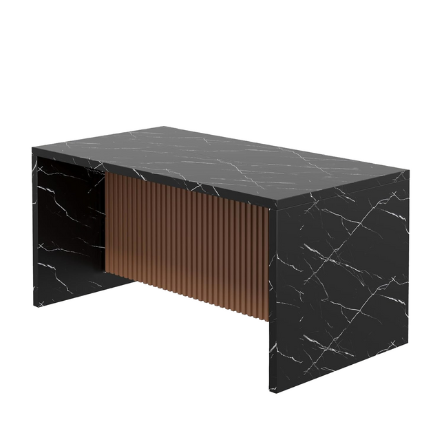 63" Large Modern Rectangle Dining Table for 4-6 People