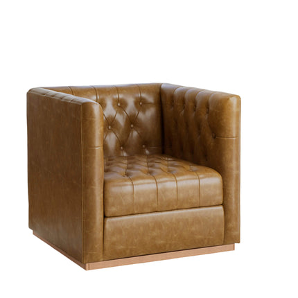 PU Leather 360 Swivel Accent Chair Set of 2