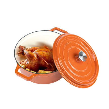 6.5 QT Enameled Cast Iron Dutch Oven with Lid