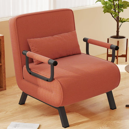 4-in-1 Folding Sofa Bed – Adjustable 150kg Capacity Metal Frame