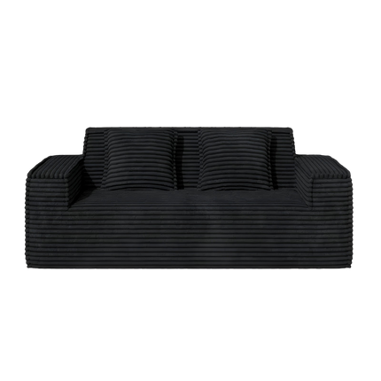 75” Cloud Corduroy Loveseat No Assembly Deep Seat Sofa