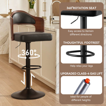 Swivel Bar Stool Set Of 2