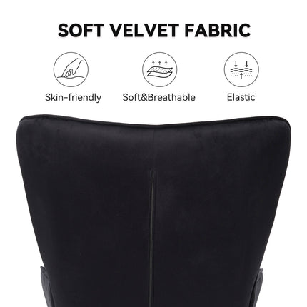 Mid Century Modern Velvet Accent Chair