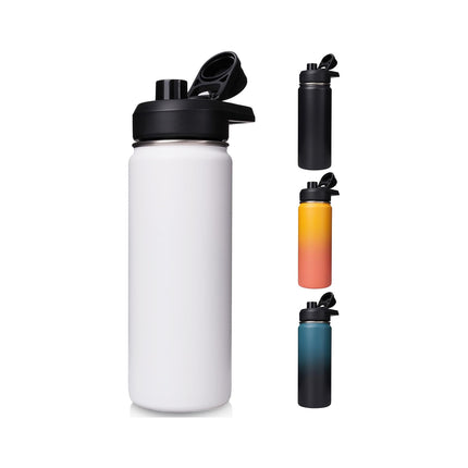 24oz Stainless Steel Insulated Water Bottle Wide Mouth with Handle