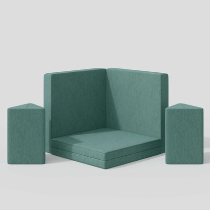 4-Piece Modular Kids Sofa – Removable Cover Convertible Foam Cushions