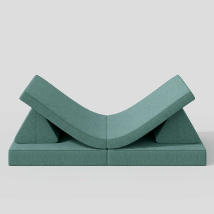 4-Piece Modular Kids Sofa – Removable Cover Convertible Foam Cushions