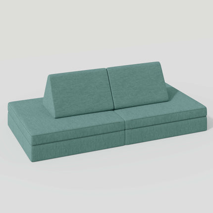 4-Piece Modular Kids Sofa – Removable Cover Convertible Foam Cushions