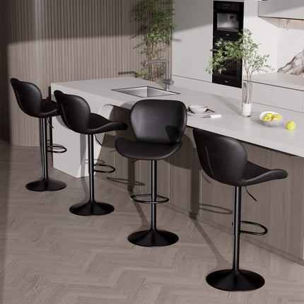 Adjustable Height Swivel Bar Stools Set of 2